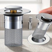 Resim 1/2 adet - Evrensel Lavabo Tahliye Tıpası - Pop-Up Tıkanıklık, Anti-Koku ve Böcek Geçirmez Banyo Havuzu Filtre Fişi 