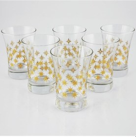 Resim Paşabahçe Altın Yaldızlı Su Meşrubat Bardağı Takımı Seti 6'lı 
