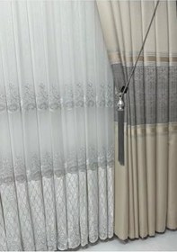 Resim Nivemeshome Destina 1/3 Sık Pileli Tül Perde Apm, 100 X 270 