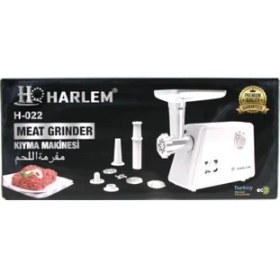 Resim Harlem Gurme H-020-022 Beyaz Elektrikli Et Kıyma Makinesi 2200W 