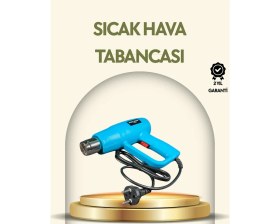 Resim TKÇ 2000W Profesyonel 2 Kademeli Isı Tabancası Sıcak Hava Üfleme 