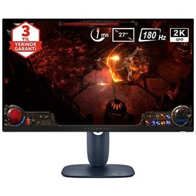 Resim Dell Alienware AW2725DM 27 inç 180Hz 1ms 2K QHD Adaptive Sync Fast IPS Pivot Gaming Monitör 