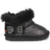 Resim Buckhead Kız Çocuk Simli Kürklü Bot Buck3061 Siyah 