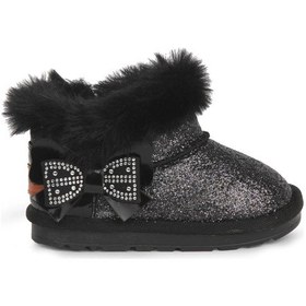 Resim Buckhead Kız Çocuk Simli Kürklü Bot Buck3061 Siyah 