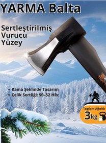 Resim Rotor Fiber Saplı 2000gr+1360gr 2 Li Balta Seti 