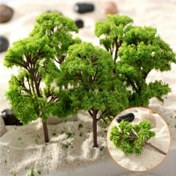 Resim 5 Adet Minyatür Çam Ağaçları - 4 cm Gerçekçi Plastik Demiryolu Diyarı Dekoru Sevgililer Günü için, Dış Bahçe, Oturma Odası, Mutfak - Pil Gerekmez, Ağaç Süsü, Doğal Görünüm Minyatürler 