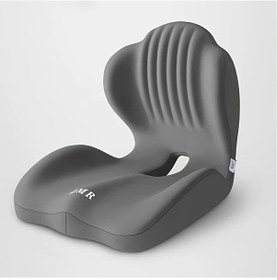 Resim Chuangyinshop Ergonomic Memory Foam Bel Desteği Grey Cilt Cikabilir Ofis Araç Tekerlekli Sandalye 