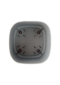 Resim Omnipazar Krs-244 Pera Kare Dekoratif Kaktus Sukulent Saksı 4,6 Litre No 4 Gri 