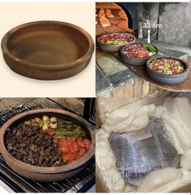 Resim Toprak Güveç Tava- Fırın Kabı Toprak Tepsi 33 cm 5-6 kişilik Diğer 
