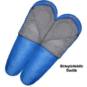 Resim Evolite Alfa Pro 0 Derece Sağ Mavi Uyku Tulumu 