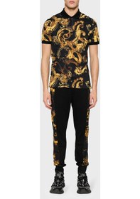 Resim Versace Jeans Couture Erkek Polo Yaka T Shirt 76gag6s0 Js286 G89 Siyah-gold Siyah-gold Siyah - Altın 