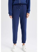 Resim Defacto Beli Paçası Lastikli Bağcıklı Cepli Kalın Jogger Eşofman Altı V2700AZ24WNNV42 Lacivert 