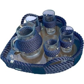 Resim Saki Kalp Tepsi | Lacivert 