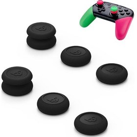 Resim Ns Pro / Ps4 İçin Sol + Sağ Gamepad Rocker Cap Düğme Kapağı Siyah 