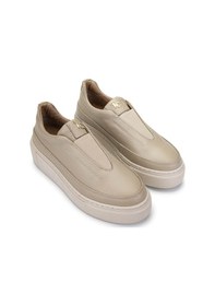 Resim Tamer Tanca Kadın Hakiki Deri Bej Sneakers & Spor Ayakkabı 937 01 Bn Ayk Sk24-25 Bej Fltr Bej 