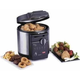 Resim 2,2l Siyah Fritöz, 1600W, Hızlı ve Pratik Pişirme Keyfi 