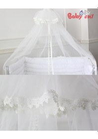 Resim Babyen1 Tüm Beşiklere Uyumlu Ayarlanabilir Aparatlı Cibinlik 