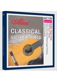 Resim Alice Ac130-n Klasik Gitar Tel Seti - Coated Series Normal Tension Geliştirilmiş Kaplama Teknolojisi, Zengin Orta Frekanslar Ve Net Bas Tepkisi Ölçü: 4/4 Klasik Gitarlar İçin 6'lı Tam Takım Set 