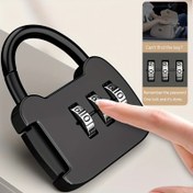 Resim 1 adet Bilek Taramalı Dijital Şifre Kilidi - Valizler, Sırt Çantaları, Çekmeceler ve Depolama Kutuları için Güvenli Metal Kilit, Pil Gerektirmez, Kullanımı Kolay, Yurt ve Spor Salonu Kilidi Çözümü, Yurt Odası Kilidi | Modern Güvenlik Özelliği | Güvenli Depolama Kutusu, Valiz Kilidi 