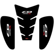 Resim GP Kompozit Honda CB125R 2018-2019 Uyumlu Tank Pad Seti Siyah 