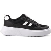 Resim Walkway Deren-G Siyah-Beyaz Kadın Sneaker 