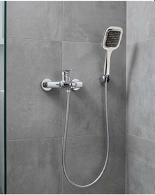 Resim Mey İthalat Siyah Duş Seti El Duşu Başlığı Spiral Hortum Dayanıklı Banyo Duş Aksesuarı 