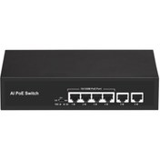 Resim e-center 4 Port Poe Switch 10/100 +2 10/100 Uplink 65w 