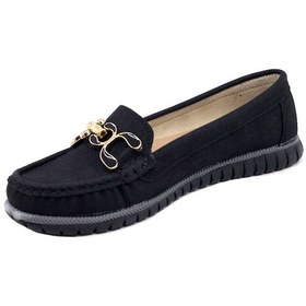 Resim Ayakkabımood Siyah Tokalı Günlük Kadın Babet Ayakkabı Siyah 