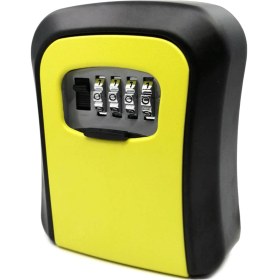 Resim Dianziye Alüminyum Allüvyum 4 Basamaklı Kombinasyonlu Su Geçirmez Anahtar Kutu - Dış/iç Mekan Uygun - Sarı 