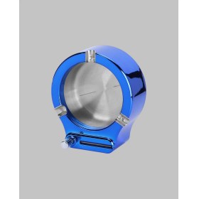 Resim Metal Küllük ve Çakmak Seti Yuvarlak Modern Tasarım 