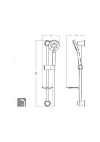 Resim Duxxa Latte Sürgülü Duş Seti D.240 Diğer 