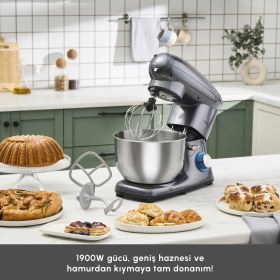 Resim Karaca Multichef 1900 W Stand Mikser Mutfak Şefi 5.5 L 