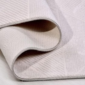 Resim Krem Modern Mikro Modern Geometrik Etnik Desenli Boho Makinada Yıkanabilir Hafif Hav Toz Vermez Leke Tutmaz Kaymaz Taban Dijital Makine Baskı Halı Oturma Odası Salon Yolluk Koridor Mutfak Halısı 