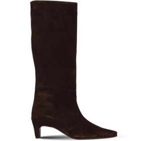Resim Bueno Shoes Kahverengi Süet Kadın Topuklu Çizme 39wc2959 