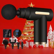 Resim Yenilenmiş Taşınabilir Masaj Tabancası, LCD Ekran ve USB Şarj Edilebilir Kas Masajı ile Dört Parça Set içerir. Dört Renk ve Dört Eklem ile Spor ve Açık Hava Elektronikleri için Uygun. Bu Mini Taşınabilir Masaj Aleti, Çeşitli Tatiller için Harika Bir Hediye Olarak Uygundur. 