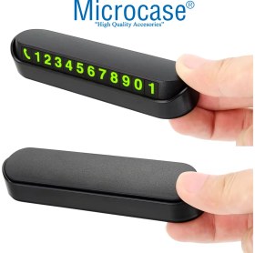 Resim Microcase Suni Deri Oto Ruhsat Kabı Kılıfı Ruhsatlık + Ön Arka Panel Numaratör 2 Adet- AL5038 