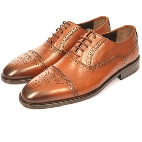 Resim Pierre Cardin Erkek Klasik Deri Oxford Ayakkabı - Minimalist Tasarım - Siyah / 40 