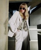 Resim Şifon Gömlek Asimetrik Kesim Düğmeli Klasik Yaka 