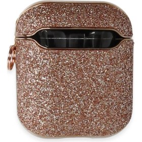 Resim Apple Airpods 2 (2.nesil) Spell Simli Kılıf - Rose Gold 
