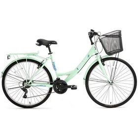 Resim Bisan Lotus Kadın Şehir Bisikleti 44cm V 26 Jant 21 Vites Mint Yeşil Beyaz Mint Yeşil Beyaz Yeşil - Beyaz 