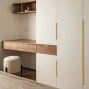 Resim Geniş Dolap ve Gardırop Kapıları için Montaj Vidaları ile 2 Adet 100cm/39in Alüminyum Alaşımlı Modern Kabin Tutacaklar - Dayanıklı Metal Bitiş, Ev Mobilyası için Çekici Boyalı Yüzey 
