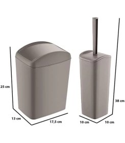 Resim Soft Çöp Kovası ve Wc Fırçası Terra 