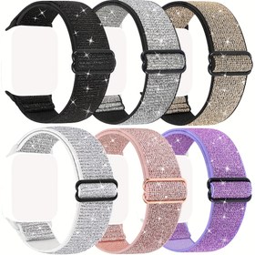 Resim Parlayan Parlak Renkli Saat Kayışı 38/40/41/42/44/45/49mm için, Fitbit Versa 2/Fitbit Versa 3 için, Saat Olmadan 