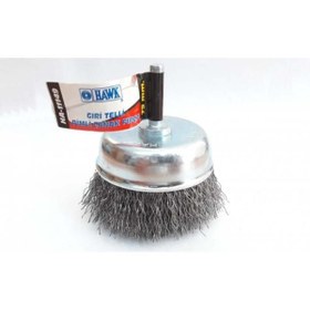 Resim Ronanna Hawk HA11149 Pimli Gri Tel Çanak Fırça 75 mm 