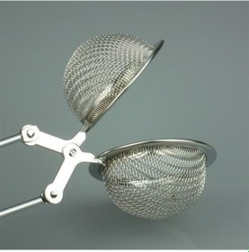 Resim Hobibahçem Paslanmaz Metal Pratik Kolay Bitki Çayı Demleme Süzgeci Aparatı Gümüş 