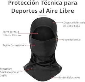 Resim MUGI - Bisiklet, Motosiklet, Kayak, Snowboard Rockbros için Nefes Alabilir Rüzgar Geçirmez Kar Maskesi | Doğa Sporları Sonbahar Kış | Erkekler ve Kadınlar için Kar Maskesi Siyah/Beyaz, Tek Beden, 