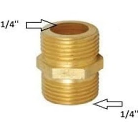 Resim Sarı Nipel 1/4" x 1/4" 