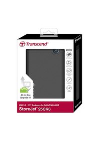 Resim Transcend Ts0Gsj25Ck3 Storejet 25Ck3 Usb 3.0 2.5 İnch Disk Kutusu 