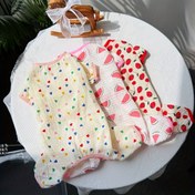 Resim 1 adet Evcil Hayvanlar İçin Sevimli Karpuz ve Polka Dots Desenli, Hafif Polyester, Kolay Pullover Stili - Bahar ve Yaz İçin İdeal, Kediler ve Köpekler İçin Mükemmel, Yazlık Evcil Hayvan Giyimleri | Canlı Tasarım | Dokuma Kumaş 