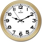 Resim Duvar Saati Altın Sarısı Çerçeve Çap:30cm Akrilik Boyalı Abs Çerçeve Mineral Cam Sessiz Akar Makine Pvc Kadran Kadran Ölçüsü: 286mm 